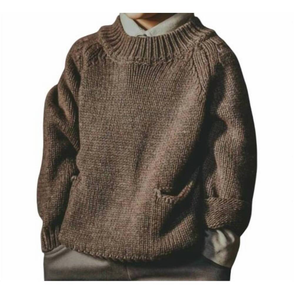 NEW DONSJE louc sweater in espresso melange
